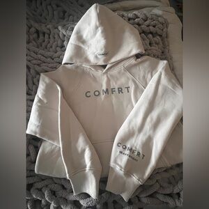 COMFRT Cream Hoodie. Size Large